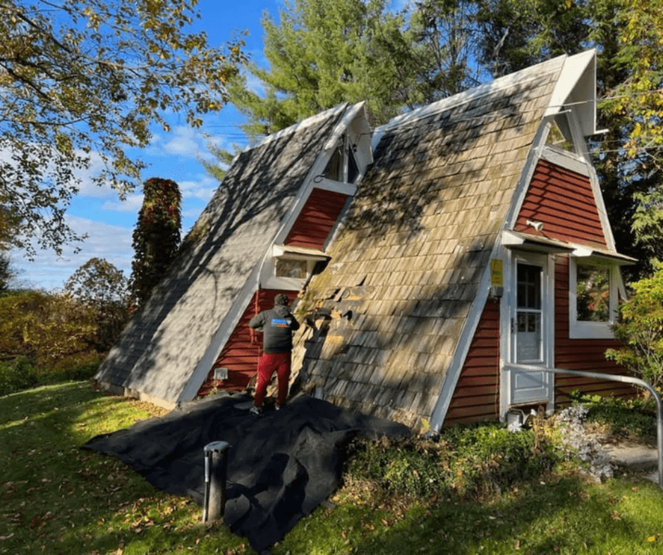 A Frame Roof Replacement