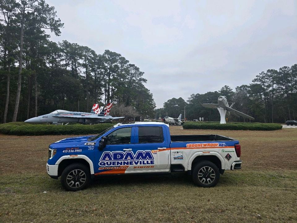 Adam Quenneville Truck on Air Force Base