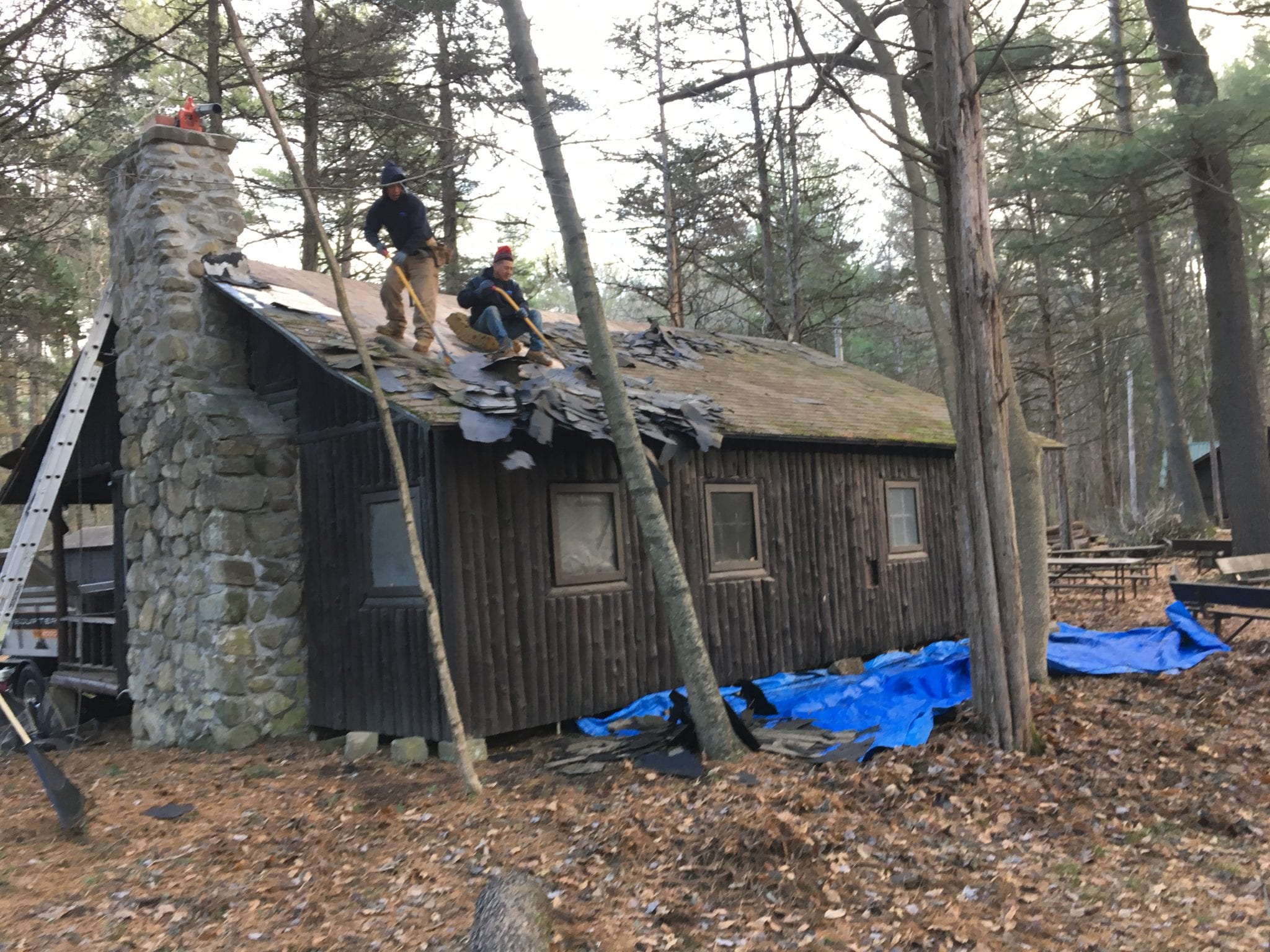 troop house roof repair
