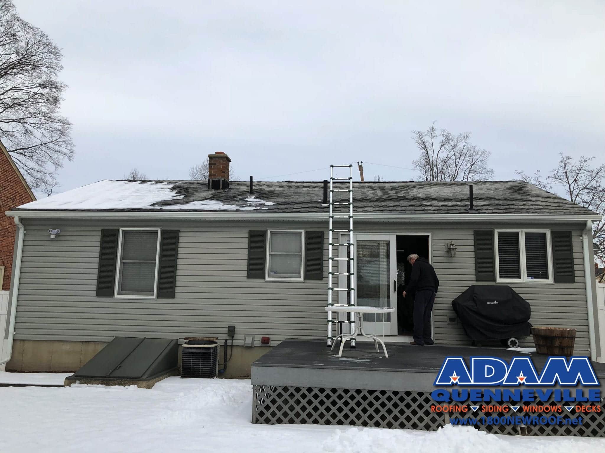 This is a photo of a local roofing and siding replacement project.