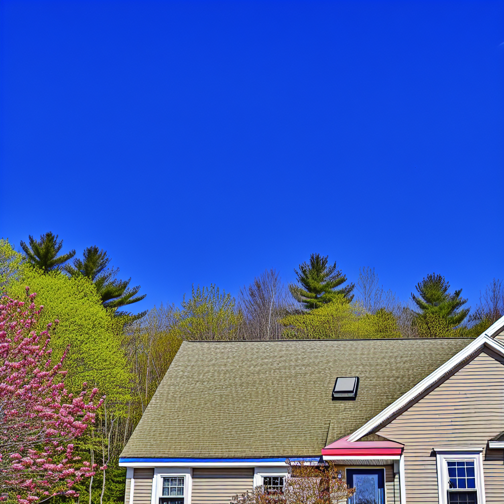 a house with trees in the background