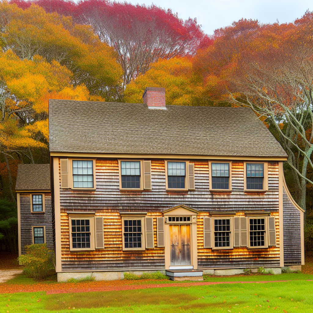 a house with trees in the background