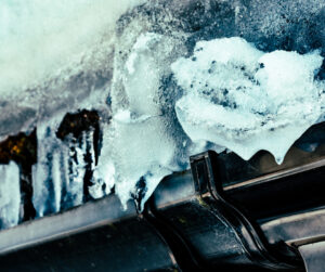 ice dam gutter drain