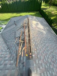 first step-ridge vent- cut