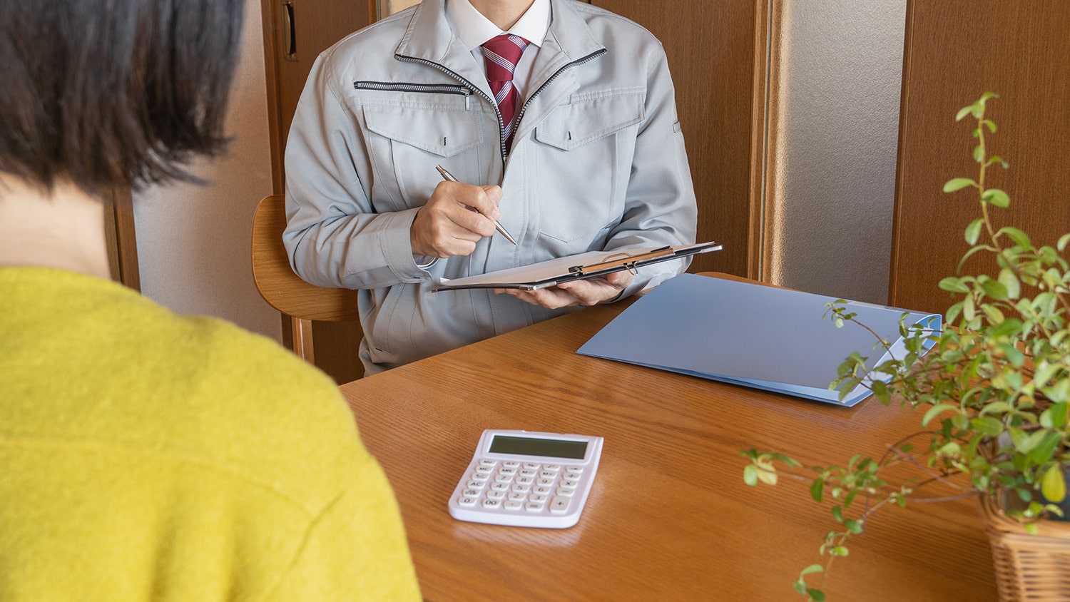 getting estimate at desk