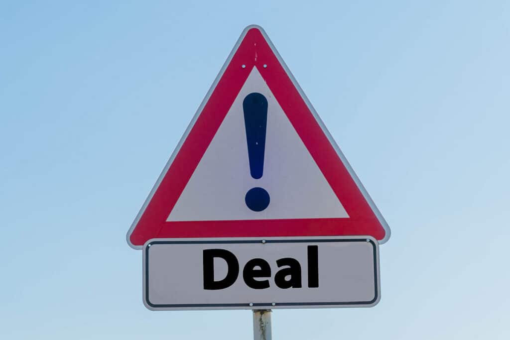 deal with warning sign